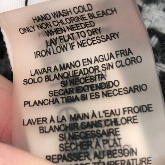 Calvin Klein Gray Black Fringe Mini Houndstooth Acrylic Soft Lightweight Scarf - Picture 5 of 9